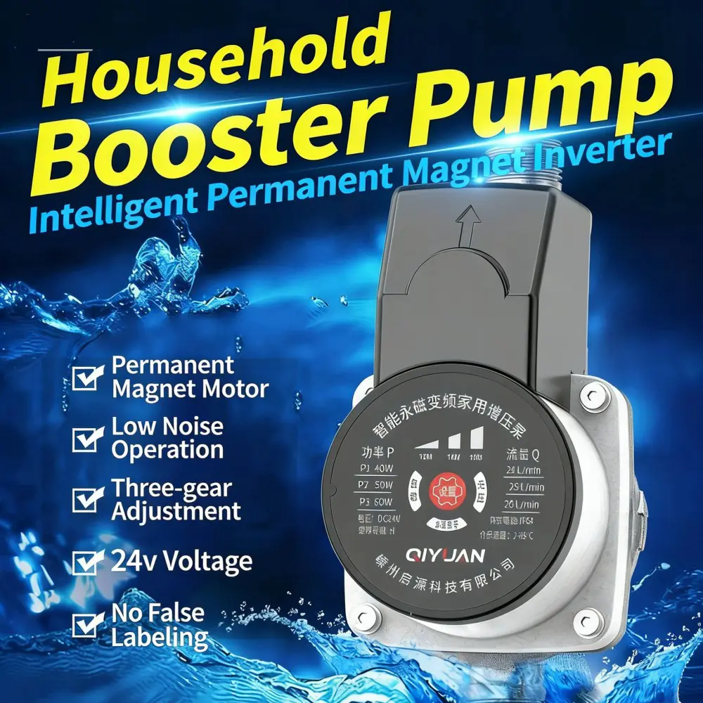 Intelligens állandó mágneses, változtatható frekvenciájú, csendes nyomásfokozó szivattyú